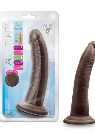 Au Naturel Jack Dildo with Suction Cup 7in