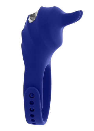 Zero Tolerance Adjustable Fun Ring Rechargeable Silicone Cock Ring - Blue