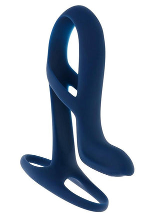 Zero Tolerance Big Time Rechargeable Silicone Vibrating Penis Extension - Blue