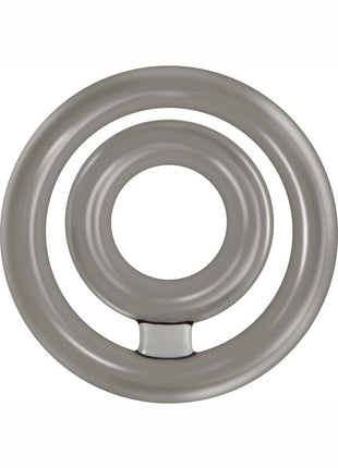 Zero Tolerance Bullseye Double Loop Cock Ring with Ball Strap - Smoke