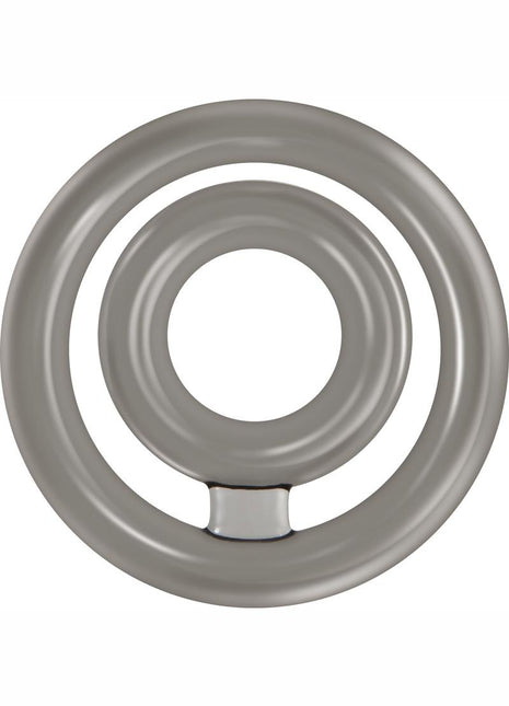 Zero Tolerance Bullseye Double Loop Cock Ring with Ball Strap - Smoke