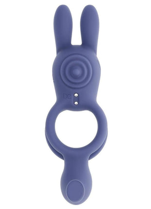 Zero Tolerance Naughty Bunny Rechargeable Silicone Vibrating Rabbit Cock Ring - Purple
