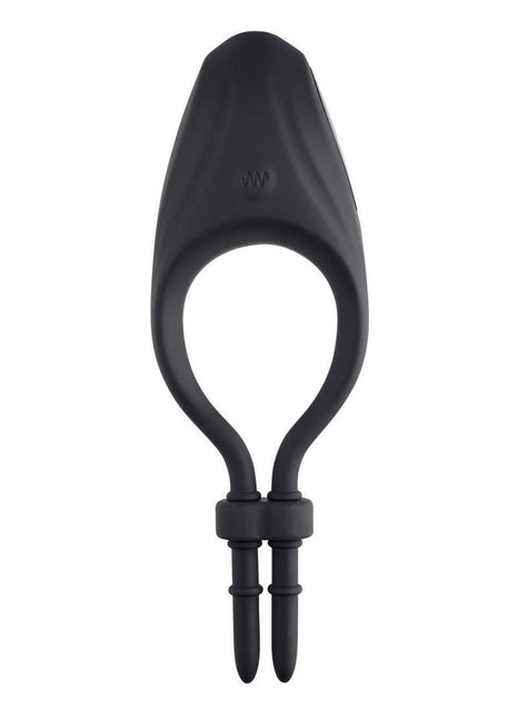 Zero Tolerance Perfect Fit Rechargeable Silicone Vibrating Cock Ring - Black