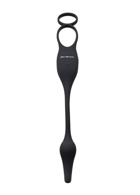 Zero Tolerance Plug and Tug Rechargeable Silicone Anal Plug and Cock Ring - Gray/Grey