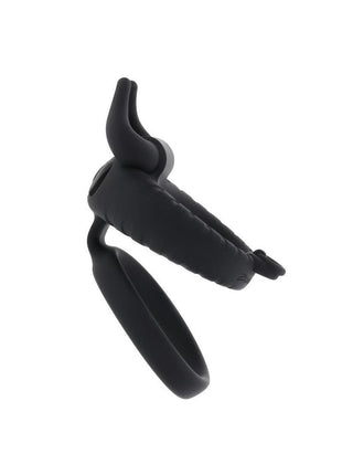 Zero Tolerance Raging Bull Rechargeable Silicone Dual Cock Ring - Black