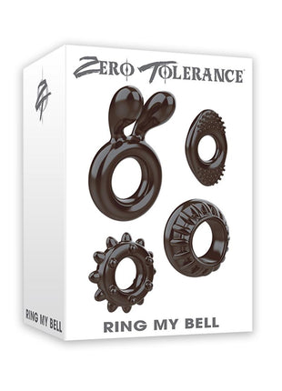 Zero Tolerance Ring My Bell Cock Ring Kit - Smoke - 4 Piece Kit