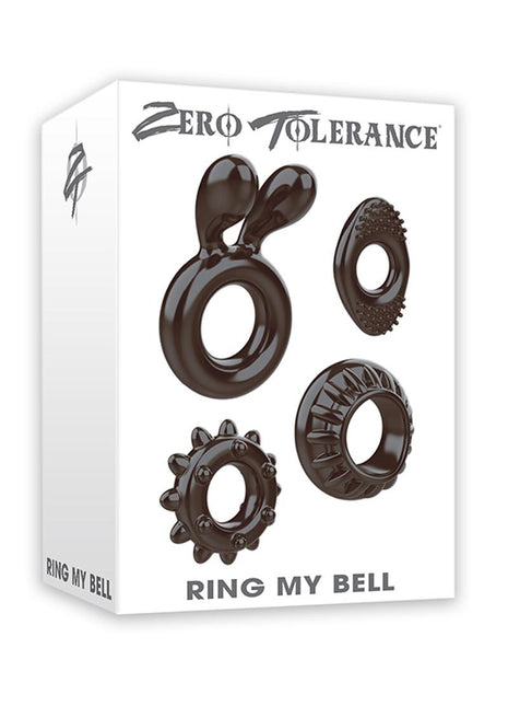 Zero Tolerance Ring My Bell Cock Ring Kit - Smoke - 4 Piece Kit
