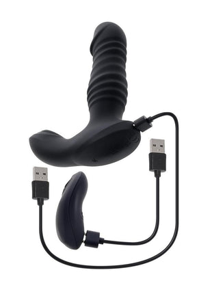 Zero Tolerance Striker Rechargeable Silicone Thrusting Anal Vibrator with Remote Control
