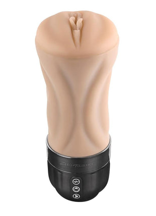 Zero Tolerance Tight Lipped Rechargeable Pussy Masturbator - Vanilla