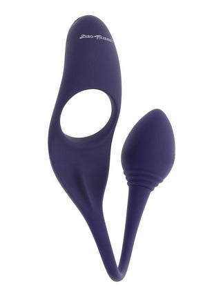 Zero Tolerance Tip to Tail Rechargeable Silicone Cock Ring with Anal Plug - Purple