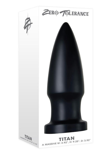 Zero Tolerance Titan Anal Plug - Black