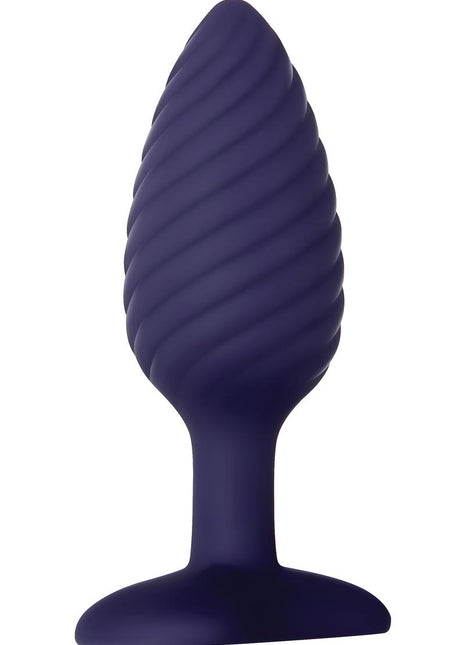Zero Tolerance Wicked Twister Rechargeable Silicone Vibrating Butt Plug - Purple