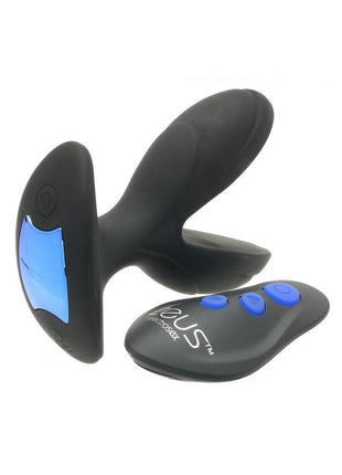 Zeus Electro-Spread 64x Vibrating and E-Stim Silicone Rechargeable Butt Plug with Remote Control