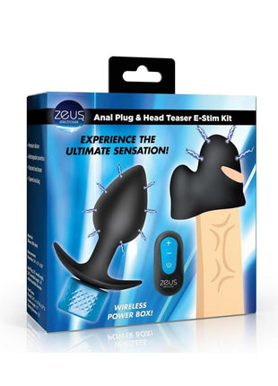 Zeus Electrosex Anal Plug and Head Teaser E-Stim Kit