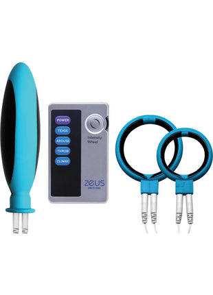 Zeus Electrosex Mingle 4 Piece Electro Couples Kit - Blue