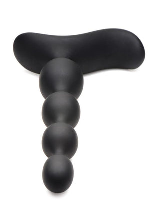 Zeus Shock Beads 80x Vibrating and E-Stim Rechargeable Silicone Anal Beads with Remote Control