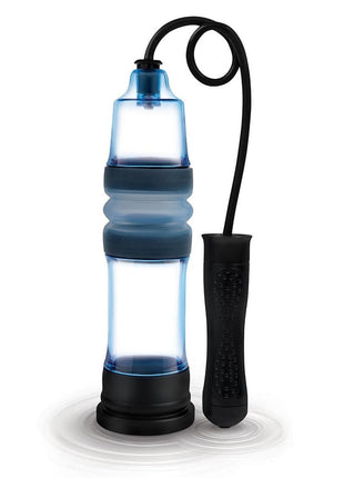 ZOLO Aquapump Compact Auto Penis Pump - Black/Blue