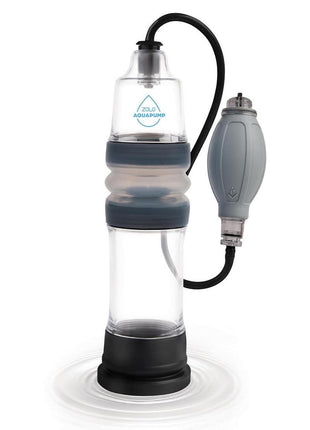 ZOLO Aquapump Compact Silicone Penis Pump - Black/Blue