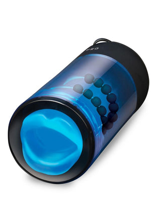 ZOLO Blowpro Vibrating Simulator Masturbator with Bullet - Black/Blue