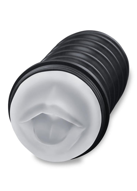 ZOLO The Perfect Deep Throat Masturbator - Mouth - Black/Clear