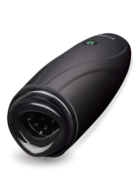 ZOLO Zeppelin Rotating Simulator Masturbator with Bullet - Black