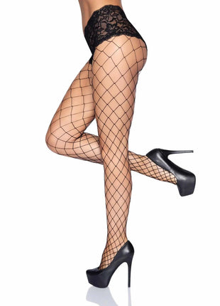 Evie Fence Net Tights