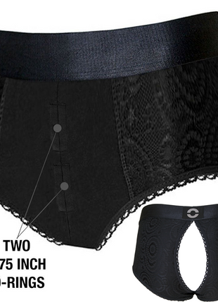 RodeoH High Rise Panty Crotchless Harness