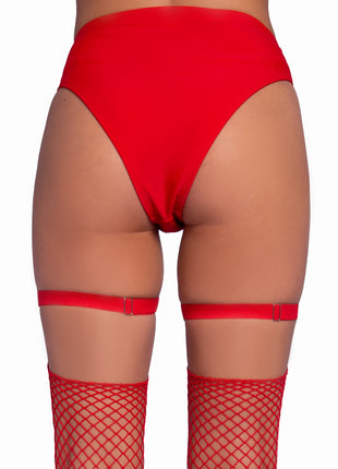 Iridescent Heart Thigh Garters