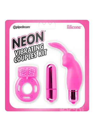 Neon Silicone Vibrating Couples Kit