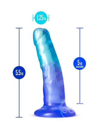 Morning Dew Dildo 5in Sapphire