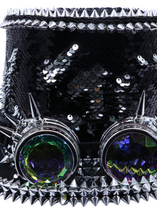 Spiked Top Hat With Goggles