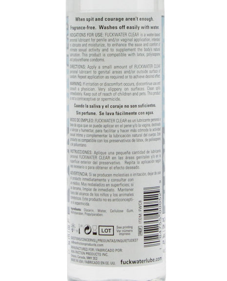 Fuck Water Clear H2O Lube 