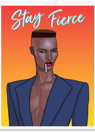 Grace Jones Stay Fierce Sticker