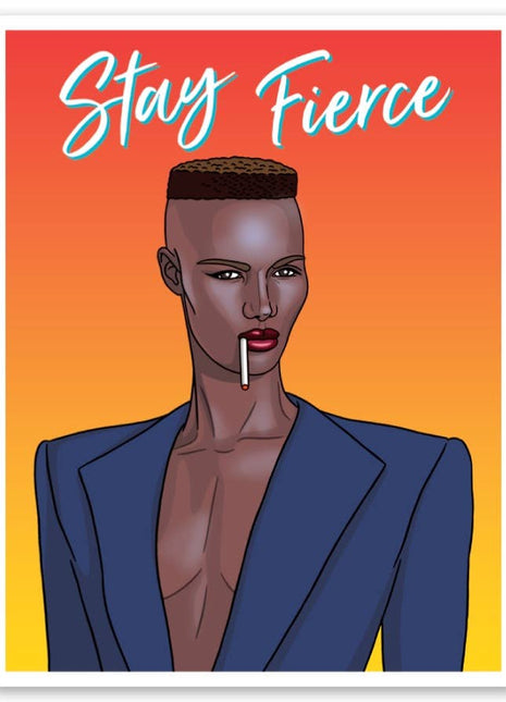 Grace Jones Stay Fierce Sticker