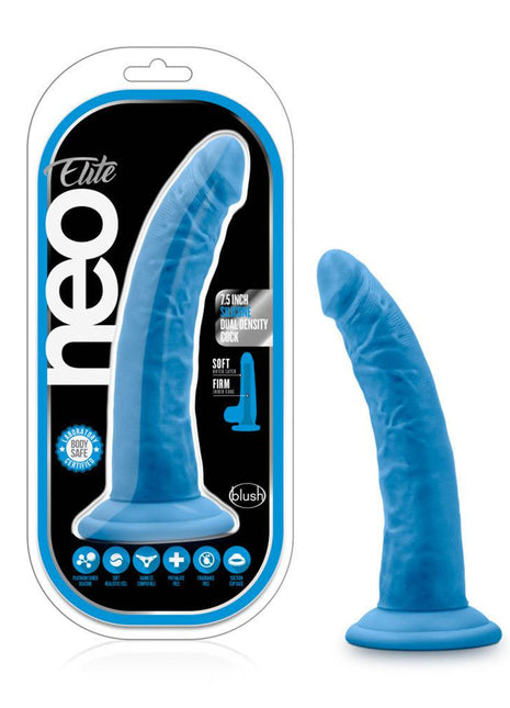Blush Neo Elite 7.5" Silicone Dual Density Cock