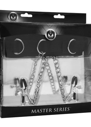 Master Series Submission Collar And Nipple Clamp Union