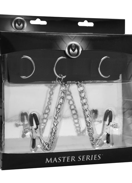 Master Series Submission Collar And Nipple Clamp Union