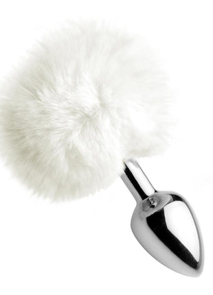 Tailz White Fluffy Bunny Tail Anal Plug