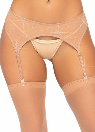 Roxy Rhinestone Garter Belt