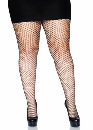 Plus Size Gaia Net Industrial Tights