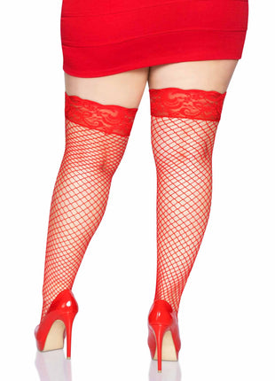 Plus Size Nya Stay Up Fishnets