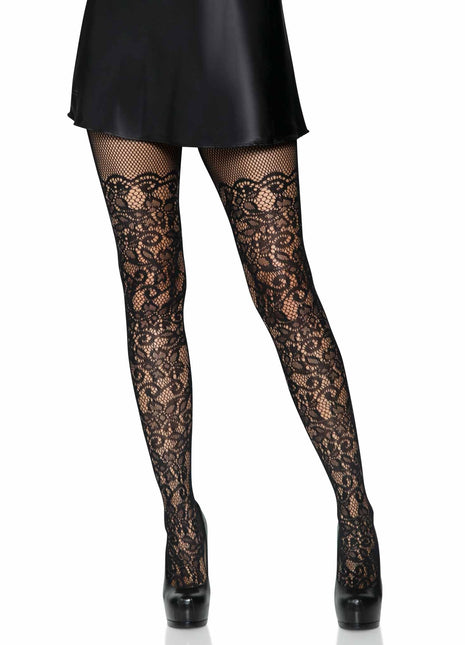 Drew Floral Vine Fishnet Pantyhose