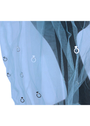 Stylish Blue Veil