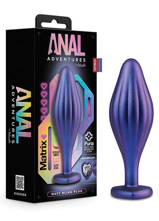 Blush Anal Adventures Matrix Wavy Bling Plug