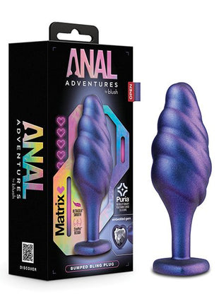 Anal Adventures Matrix Bumped Bling Plug