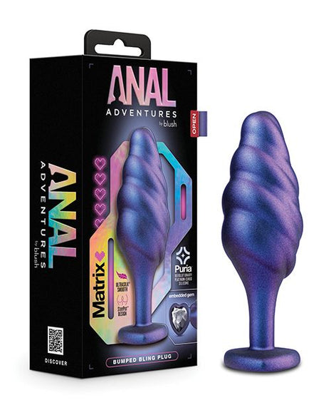 Anal Adventures Matrix Bumped Bling Plug