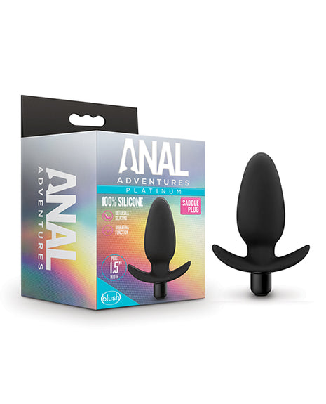 Anal Adventures Platinum Vibrating Silicone Saddle Plug