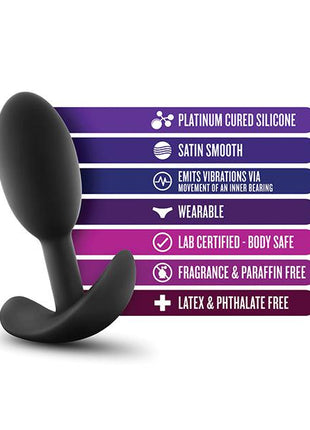 Blush Luxe Medium Vibra Slim Plug