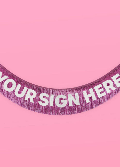 Foil Fringe Banner