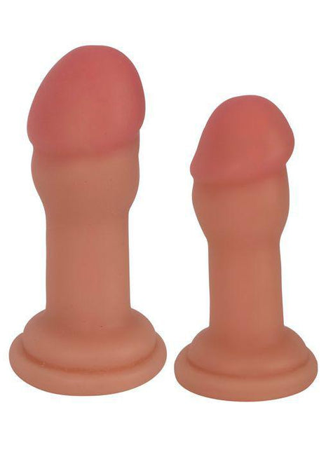 Curve Toys Jock Anal Plug Duo Set - Vanilla